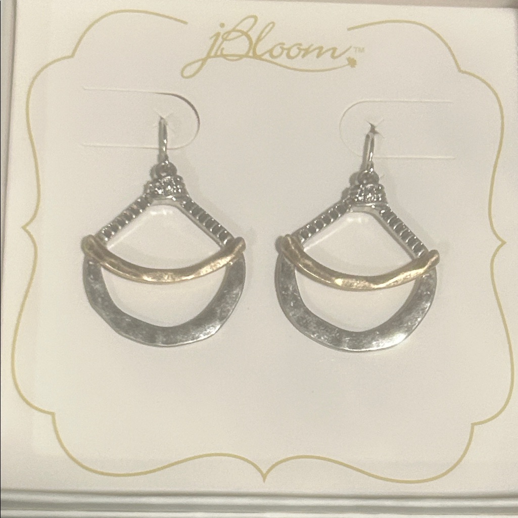 Bloom Two-Tone Silver And Gold Earrings